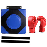 Maxbell Boxing Wall Target Square Sparring Pad Boxing Pad for Sports Workout Fitness Kid Gloves L Blue