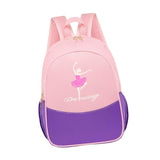 Maxbell Ballet Dance Backpack Portable Children Dancing Tap Cute Girls Ballerina Bag Pink Violet