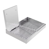 Maxbell Barbecue Plate Snack Container Oil Press Tray for Seafood Veggies Restaurant 43x29x5cm