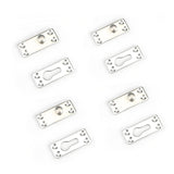 Maxbell 4Pcs Bed Rail Fasteners Premium Connector Iron Thickened Connecting Fittings Single Peg