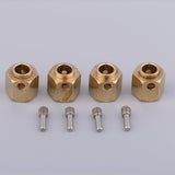 Maxbell 4 Pieces Hex Wheel Hubs Hexagonal Adapter for Traxxas TRX4 RC Crawler 11mm - Aladdin Shoppers