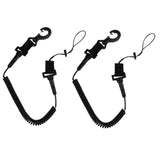 Maxbell 2Pcs Scuba Diver Coil Lanyard for Torch Camera/Scuba Diving Slate/Accessory