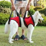 Maxbell Maxbell Pet Auxiliary Belt Dog Harness Carriers Assist Sling Portable Lift S Red
