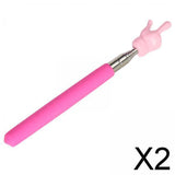 Maxbell 2xHand Pointer Accs Portable Teacher Pointer Finger Design for Home Whiteboard Pink
