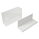 Maxbell Figure Display Case Transparent for Mini Toy Action Figures Anime Characters White