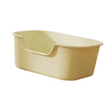 Maxbell Open Top Cat Litter Tray for Cats Under 10kg Easy to Clean Indoor Cats Potty Green