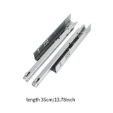 Maxbell 2Pcs Drawer Sliding Rails Drawer Slides for Furniture Bath Cabinet L