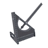 Maxbell Triangle Ruler Square Protractor Measurement Carpentry Measuring Layout Tool Gray