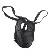 Maxbell Sexy Men Mesh Open G-string T-back Pouch Posing Strap Underwear Black