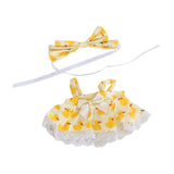 Maxbell 20cm Miniature Doll Clothes Girl Doll Outfits for 20cm Pendant Doll Kids Toy Yellow