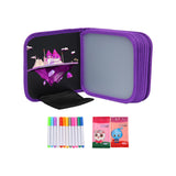 Maxbell Erasable Doodle Book Set 8 Pages Coloful Drawing Book for Game Trip Painting style B