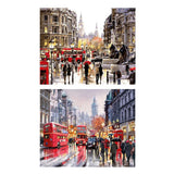 Maxbell 2 Sets Frameless DIY Acrylic Painting By Number Kit Canvas Art Painting