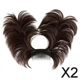 Maxbell 2xWomen Messy Bun Hairpieces Headdress for All Hair Types Long Hair Curly Hair Style C