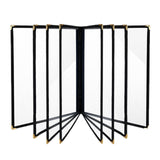 Maxbell Menus Cover Holder Elegant Clear Menus Holder for Banquet Birthday Party Bar Eight