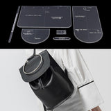 7 Pieces/Set Leathercraft Shoulder Bag Backpack Transparent Acrylic Template Stencils - Aladdin Shoppers