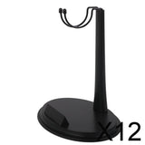 Maxbell 12x1/6 Scale U-Type Display Stand Holder fit for 12" Action Figures Black Metal