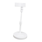 Maxbell Table Microphone Stand with Mic Clip for Live Streaming Accessory Adjustable White