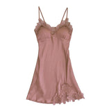 Maxbell Maxbell Women Nightgown Sexy Lingerie Lace Chemise Nightdress S