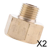 Maxbell 2xPressure Washer Swivel Brass Hose Adapter Connector 22mm F to 14mm M- Flat