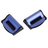 Maxbell 2 x Car Seatbelt Clip Safety Seat Belt Buckle Adjuster Support Blue