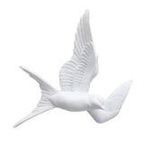 Maxbell 2pcs Nordic Resin Swallows Birds Wall Decor Garden Living Room Ornament