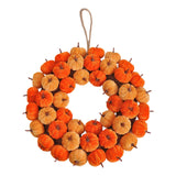 Maxbell Front Door Fall Harvest Wreath 40cm Garland for Festival Farmhouse Halloween
