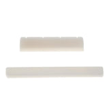Maxbell Bone Saddle Nut Slotted for Ukulele Guitar