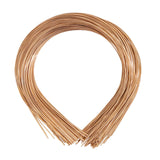 Maxbell 3x50 Pieces Plain Metal Headbands for Crafts Bulk Hair Band Thin Wire Hairband Gold