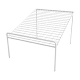 Maxbell Shoe Slots Organizer Versatile Portable Holder Shelf for Dorm Apartment Hall White and Long