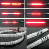 Maxbell 15x2pcs Red 30cm Led Knight Rider Flash Strobe Scanner Neon Strip Light