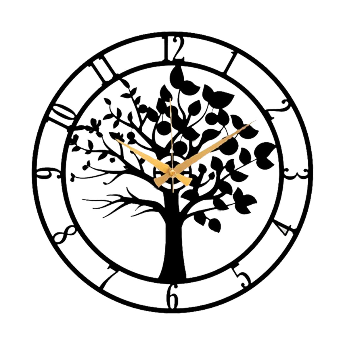 Maxbell Maxbell Large Wall Clock Decor Non Ticking Home Decor for Office Classroom Farmhouse Black