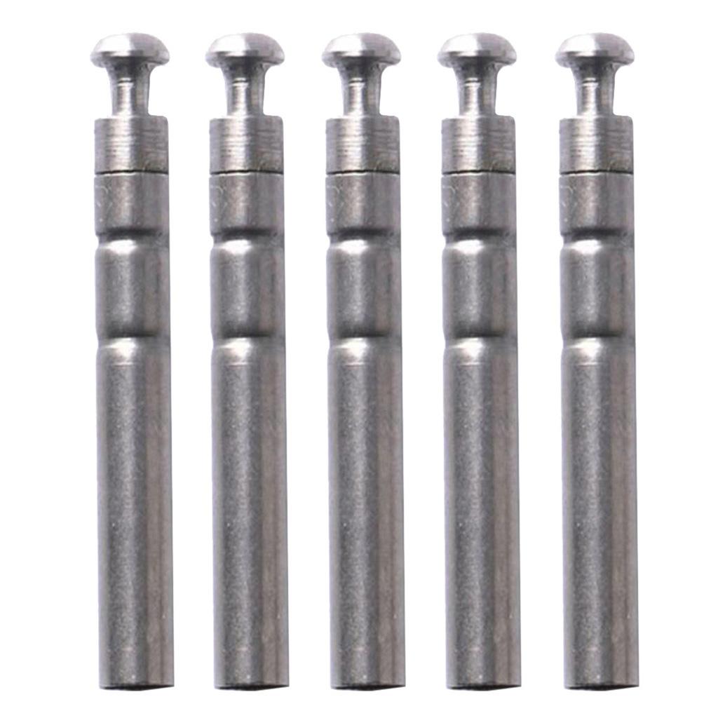 Maxbell Maxbell 5pcs Stainless Steel Rod Tip Top Swivel Rotating Ring Inner Diameter 1.6mm