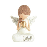 Maxbell Maxbell Nordic Girl Angel Figurine Statue Modern Sculpture for Office Table Decor Heart