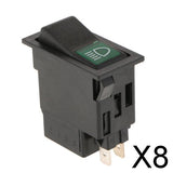 Maxbell 8xAutomobile Truck Car Vehicle Engineering Rocker Button One Gear 2 Pin Switch