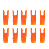 Maxbell Maxbell 10 Pcs Plastic Arrow Nocks for Archery Hunting Shooting Outdoor Sport Orange