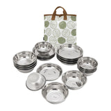 Maxbell 20Pcs Camping Tableware Plates Bowls Set for Home Backpacking Outdoor Dining