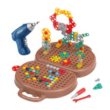 Maxbell Play Toolbox Pretend DIY Creativity Tool Box for Toddlers Ages 3+ Boys Girls Bear