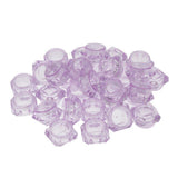 Maxbell Maxbell 30 Pieces 5g Plastic Pot Jars Lotion Cream Sample Empty Container Purple