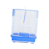 Bird Cage House Pet Supplies Nest Standing Pole Birdcage for Parrot Finches Blue - Aladdin Shoppers