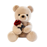 Kids Valentines Day Gifts Home Decor Anniversary Gifts Cute Bear Plush Dolls Brown 25cm