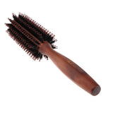Maxbell Maxbell Bristles Wood Round Styling Hairbrush Roll Comb for Curling Straight Hair 01