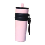 Maxbell Insulated Cup Travel Mug 710ml Sporting Water Bottle for Picnic Outdoor Home pink