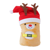 Maxbell Throw Blanket Warm Cartoon Christmas Winter Blankets Decorative Wrap Blanket Elf