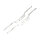 Maxbell 2x Aluminium Chassis Frame Rails for MN168 MN78 1/12 Scale RC Model Car Part Argent