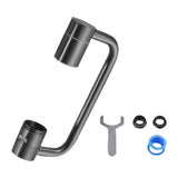 Maxbell Faucet Extender Anti Splash Large Flow Sink Tap Faucets Adapter Head Aerator Gray