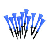 Maxbell Maxbell 10 Pieces 83mm Height Rubber Golf Tees Golfer Training Royalblue