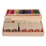 Maxbell Maxbell Montessori Mathematics Wooden Number Cards 1-3000 + Color Box Set