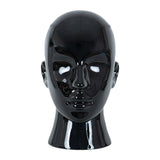 Male Mannequin Head Freestanding Hat Display Stand for Shop Headset Tabletop Bright Black