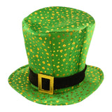 Maxbell St Patrick's Day Hat Green Top Hat for Festival Masquerade Stage Performance Style A