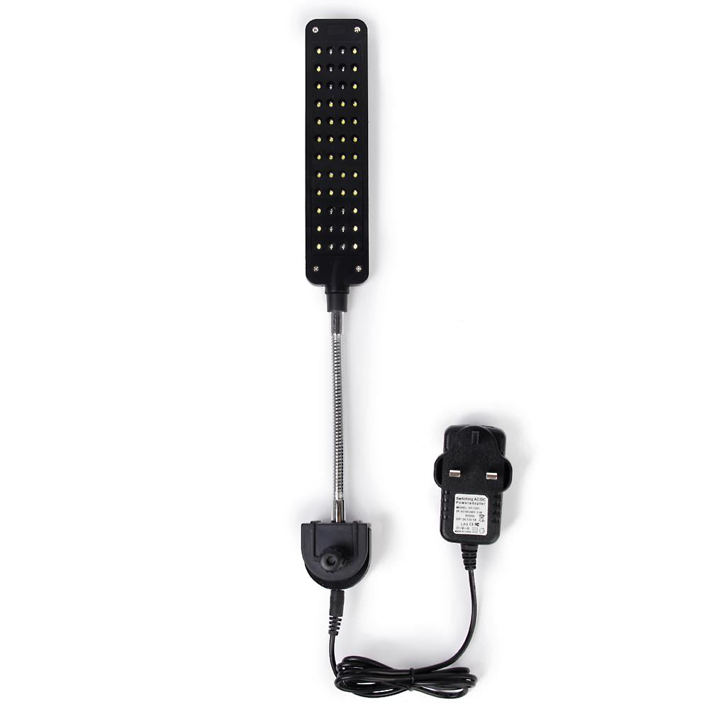 Maxbell Maxbell Set Of 3W Power Consumption AC100-240V Aquarium Fish Tank 48-LED Clip Lamp With Power Adapter